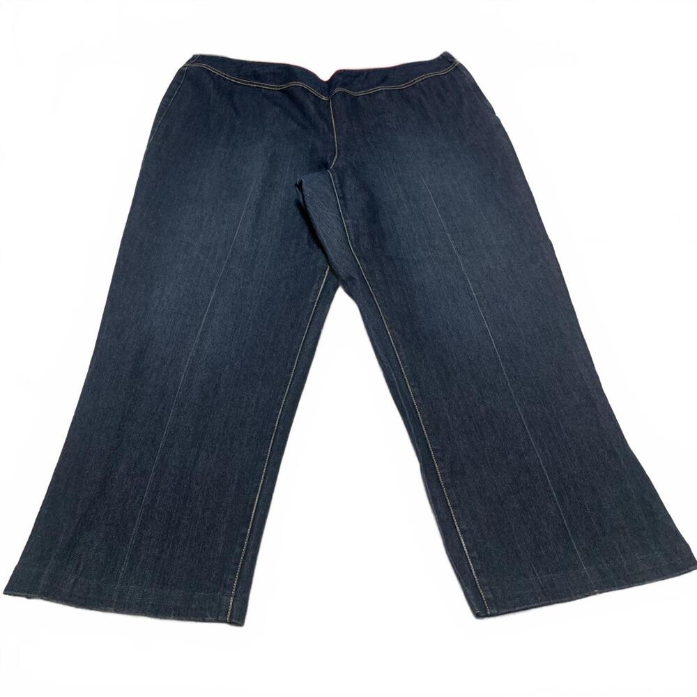 Sigrid Olsen Women's Sz 20 W Denim Jeans  Wide-Leg 44 x 30